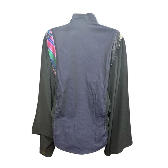 Rachel Comey Button Front Shirt in Blue & Black NWT Size Small - Picture 3 of 5